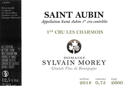 2019 Saint-Aubin 1er Cru Blanc, Les Charmois, Domaine Sylvain Morey